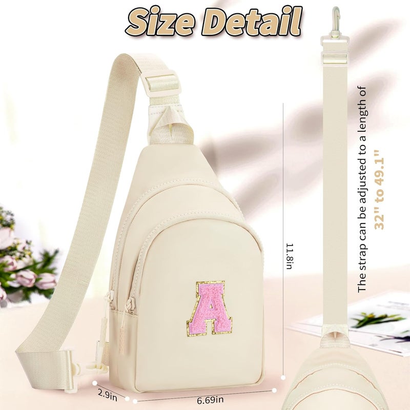 Fystdtote Birthday Gift for 5 6 7 8 9 10 11 12 13 14 15 16 Year Old Girls Fanny Pack Crossbody Bags for Women,Cute Trendy Stuff - Khaki,A - Image 5